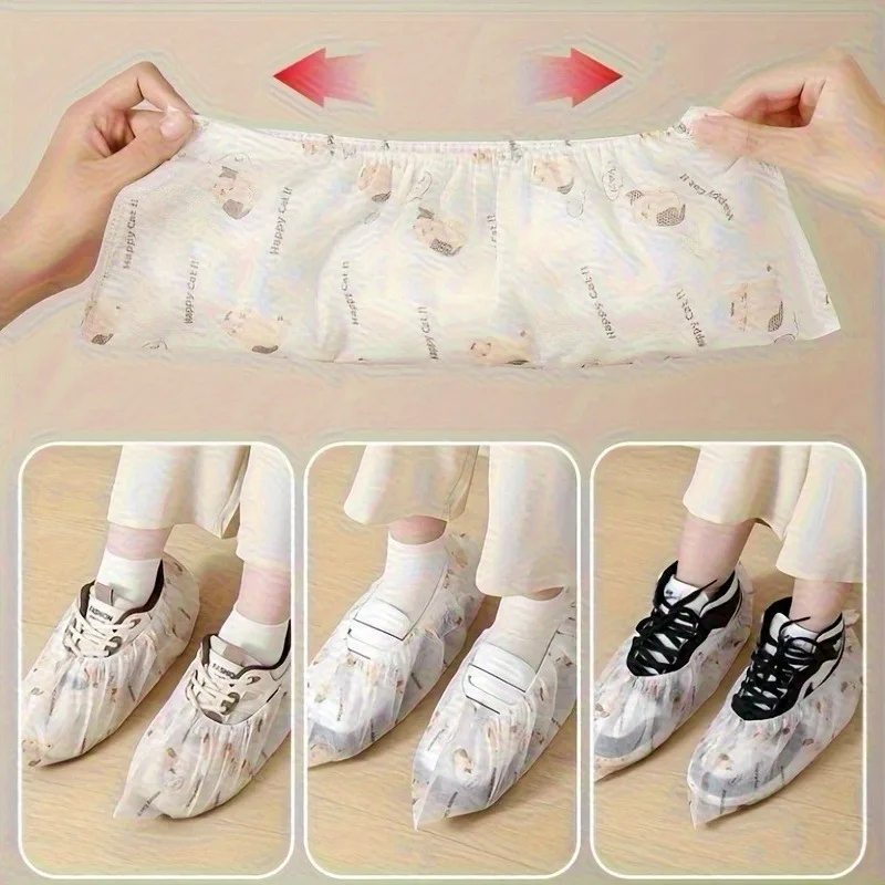 200Pcs Disposable Indoor Thickened Shoe Covers Easy-To-Take-Out Design Cartoon Cat Printed Wear Resistant Non-Slip Breathable
200Pcs Disposable Indoor Thickened Shoe Covers Easy-To-Take-Out Design Cartoon Cat Printed Wear Resistant Non-Slip Breathable