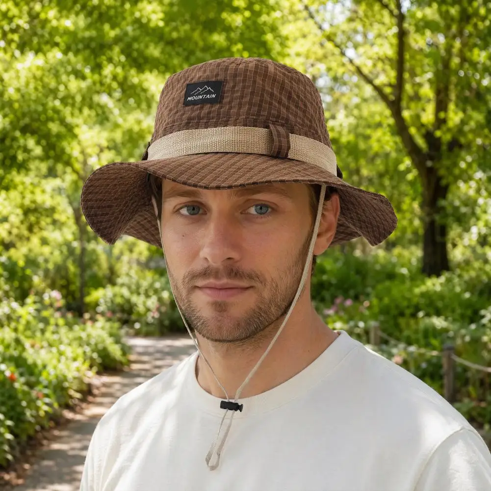 Fisherman Hat UV Protection Wide Brim Summer Hat, Outdoor Sun Hat With Adjustable Windproof Rope For Hiking Fishing Sunshade
Fisherman Hat UV Protection Wide Brim Summer Hat, Outdoor Sun Hat With Adjustable Windproof Rope For Hiking Fishing Sunshade