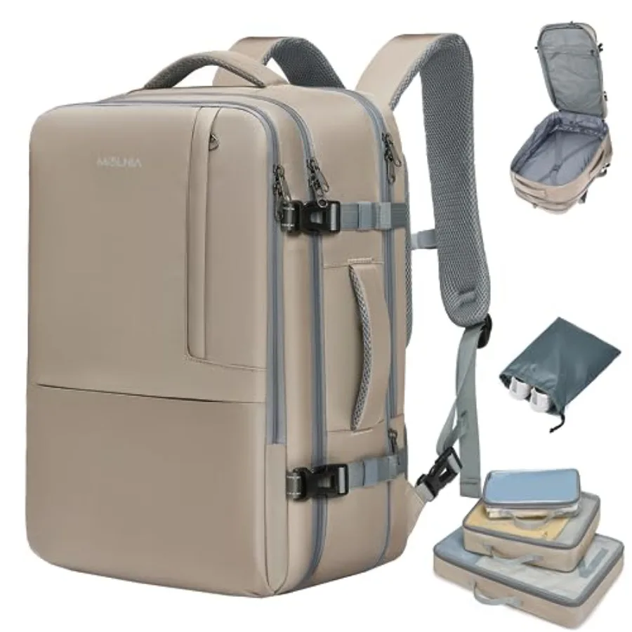 50L Expandable Travel Backpack for Women Men, Carry On Travel Essentials, Flight Approved Fits 21 Inch Laptop Backpack, Waterpr
50L Expandable Travel Backpack for Women Men, Carry On Travel Essentials, Flight Approved Fits 21 Inch Laptop Backpack, Waterpr
