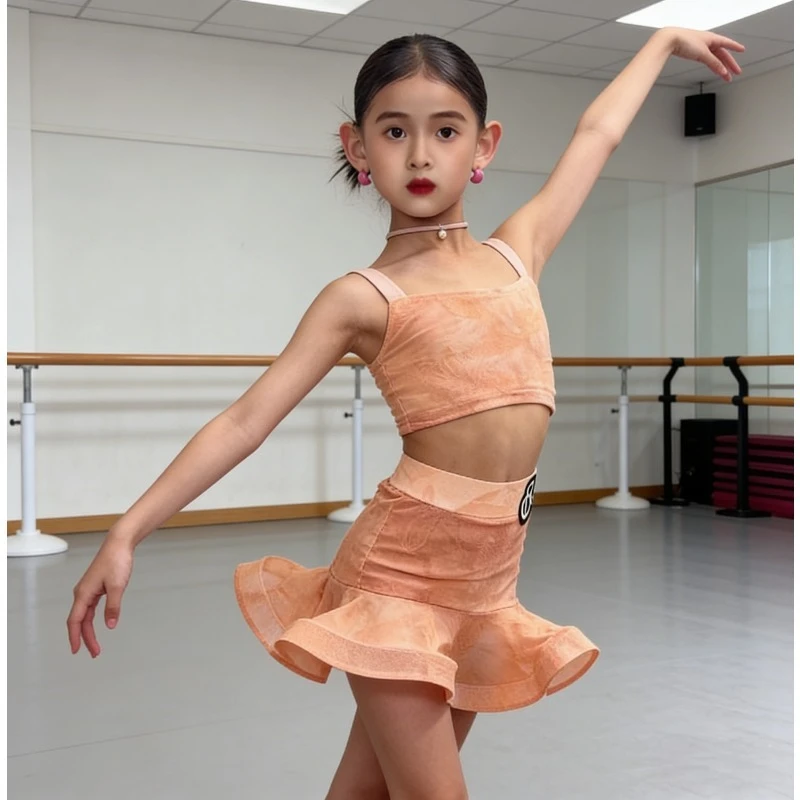 2026 New Girls Internet Famous Latin Dance Set Kids Summer Premium Professional Practice Wear Performance Accessories Dance Wear
2026 New Girls Internet Famous Latin Dance Set Kids Summer Premium Professional Practice Wear Performance Accessories Dance Wear