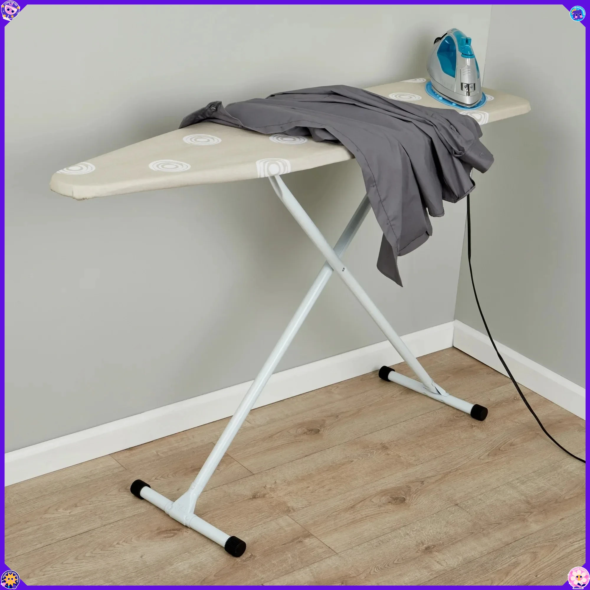 Набор гладильных досок для домашних Т-образных ножек с крышкой для коврика, складной и компактный, идеально подходит для квартир
Набор гладильных досок для домашних Т-образных ножек с крышкой для коврика, складной и компактный, идеально подходит для квартир