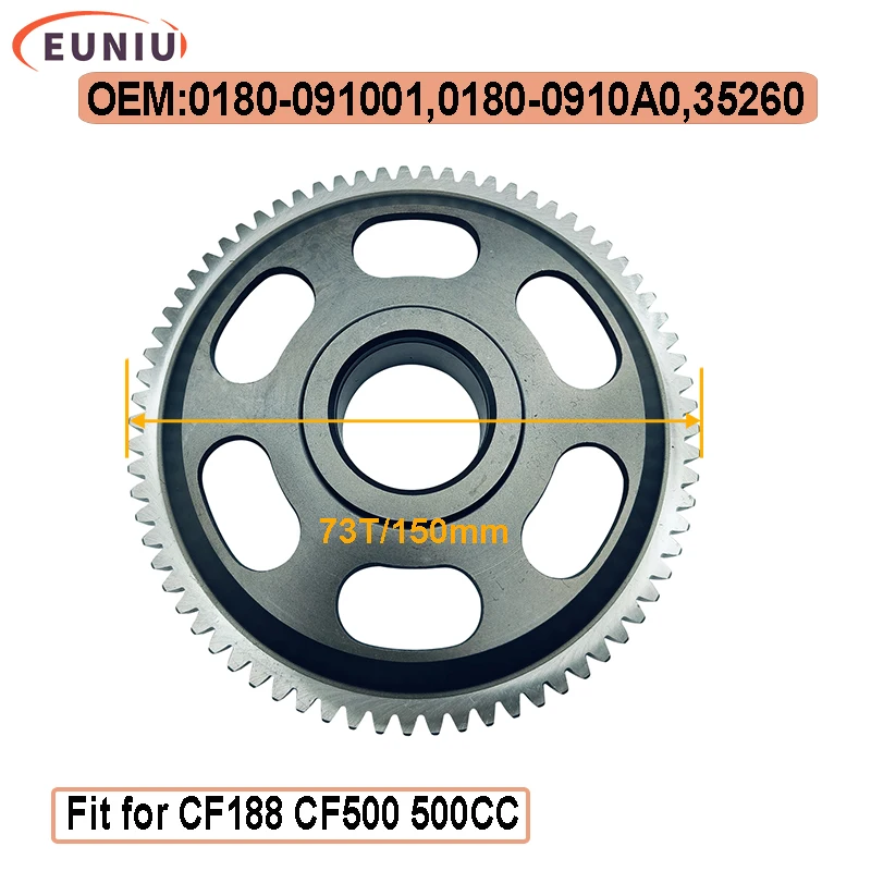 73T Starter Clutch Gear Sprocket Plate For CF CF188 CF500 500CC Start Clutch Plate 0180-091001
73T Starter Clutch Gear Sprocket Plate For CF CF188 CF500 500CC Start Clutch Plate 0180-091001