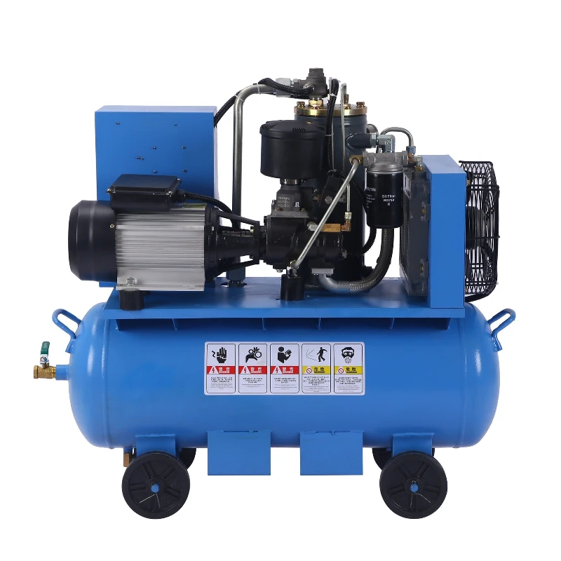 Screw air compressor permanent magnet frequency conversion integrated screw machine mobile 220V silent air pump air compressor
Screw air compressor permanent magnet frequency conversion integrated screw machine mobile 220V silent air pump air compressor