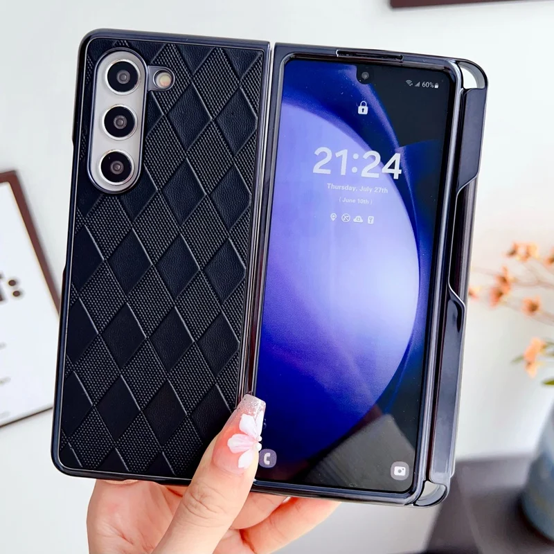 ELVEV ударопрочный роскошный кожаный складной чехол с ручкой для Samsung Galaxy Z Fold 4 5 Fold5
ELVEV ударопрочный роскошный кожаный складной чехол с ручкой для Samsung Galaxy Z Fold 4 5 Fold5