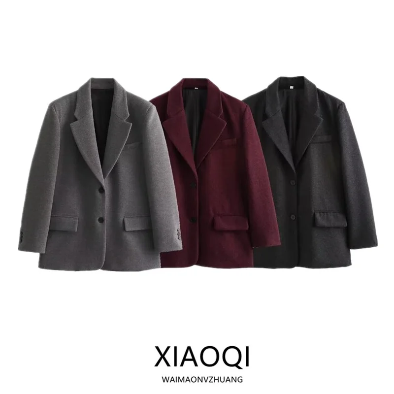 Костюм с прямыми штанинами и подкладкой на плечах, женский универсальный длинный свек, повседневный костюм, осень-зима, Новое поступление
Костюм с прямыми штанинами и подкладкой на плечах, женский универсальный длинный свек, повседневный костюм, осень-зима, Новое поступление