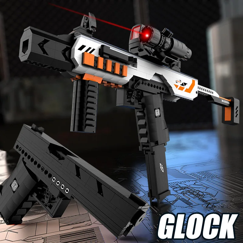 Military MOC Glock Pistols Tactical Kit Building Blocks Bricks Set Submachine Gun Kits Weapon Toys For Children Boys Adult Gifts
Military MOC Glock Pistols Tactical Kit Building Blocks Bricks Set Submachine Gun Kits Weapon Toys For Children Boys Adult Gifts