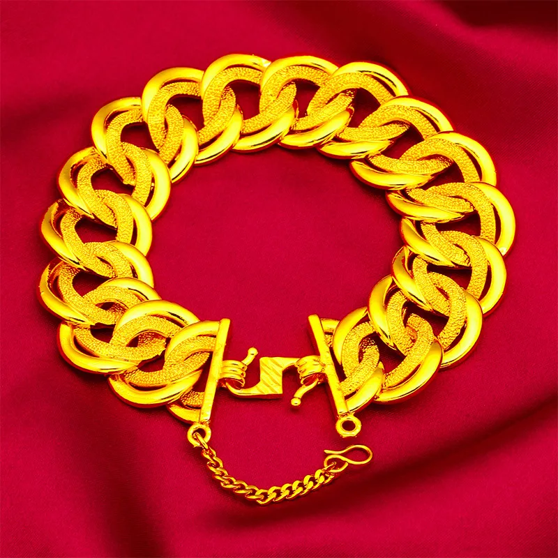 20MM Wide Fashion Bracelet Unisex 24K Gold AU999 - 20MM wide body, solid texture, for daily wearing & trendy looks
20MM Wide Fashion Bracelet Unisex 24K Gold AU999 - 20MM wide body, solid texture, for daily wearing & trendy looks