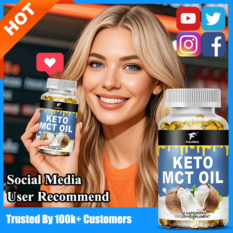 Pure Keto Coconut Oil Capsules, Support Energy, Mental Clarity, Help to Support Healthy Digestion and Immune Function
Pure Keto Coconut Oil Capsules, Support Energy, Mental Clarity, Help to Support Healthy Digestion and Immune Function