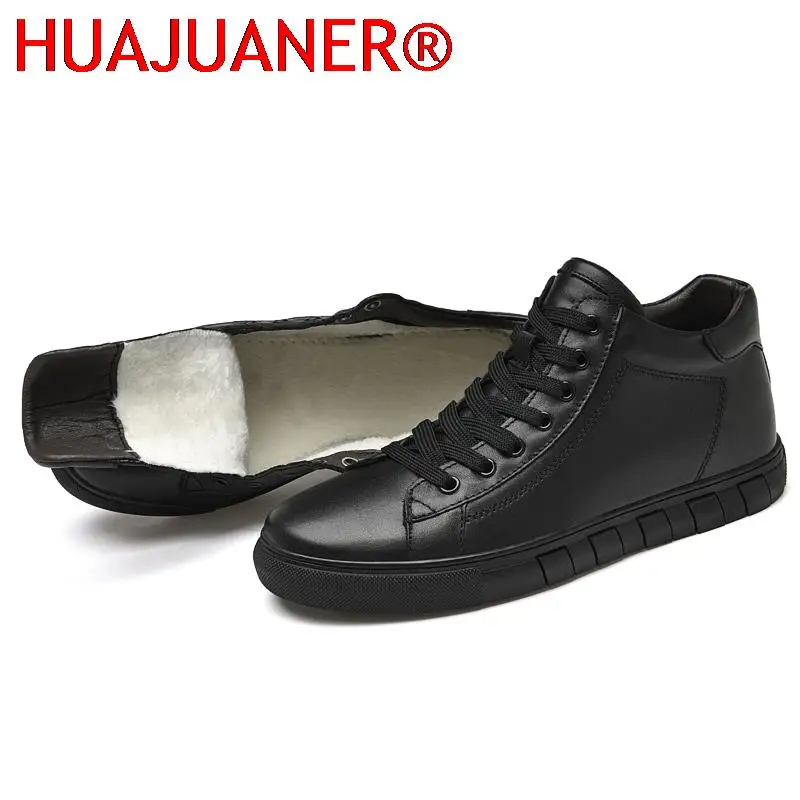 Luxury Men Basic Shoes Spring Winter Plush Snow Boots Genuine Leather Black Sneakers Flats Men's High Top Sneaker Footwear Boot
Luxury Men Basic Shoes Spring Winter Plush Snow Boots Genuine Leather Black Sneakers Flats Men's High Top Sneaker Footwear Boot