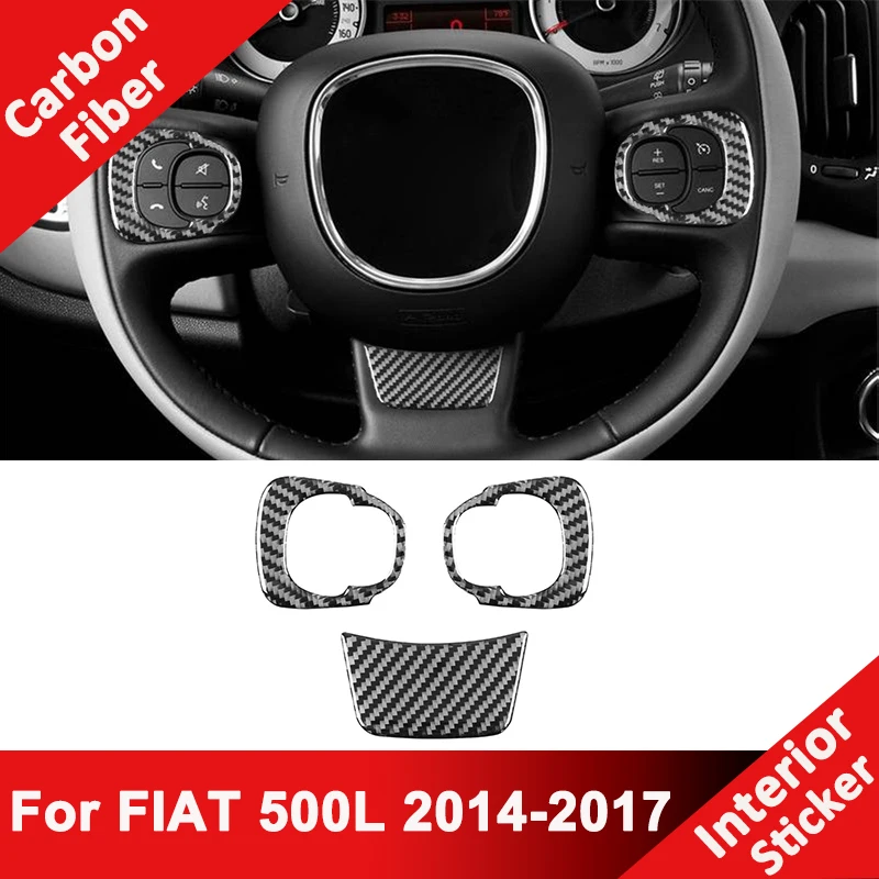 For FIAT 500L Carbon Fiber Car Steering Wheel Panel Buttons Frame Decorative Modification Sticker Auto Interior Accessories
For FIAT 500L Carbon Fiber Car Steering Wheel Panel Buttons Frame Decorative Modification Sticker Auto Interior Accessories