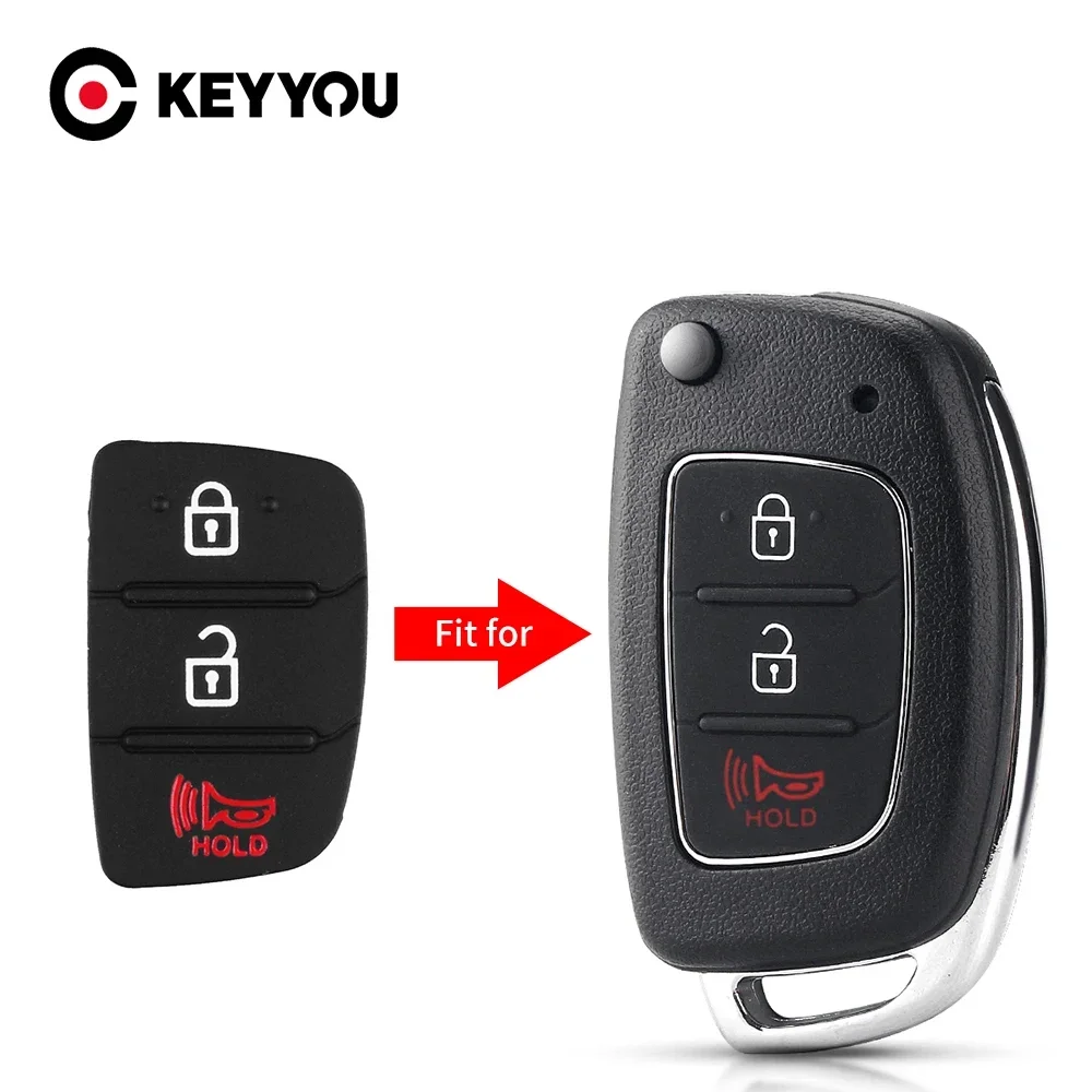 KEYYOU Rubber Car Key Pad For Hyundai I30 i35 iX20 Solaris Verna Mistra IX35 Accent 3/4 Buttons
KEYYOU Rubber Car Key Pad For Hyundai I30 i35 iX20 Solaris Verna Mistra IX35 Accent 3/4 Buttons