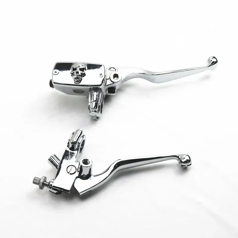 Chrome 7/8" 22mm Motorcycle Handlebar Skull Reservoir Brake Clutch Lever Cruiser
Chrome 7/8" 22mm Motorcycle Handlebar Skull Reservoir Brake Clutch Lever Cruiser