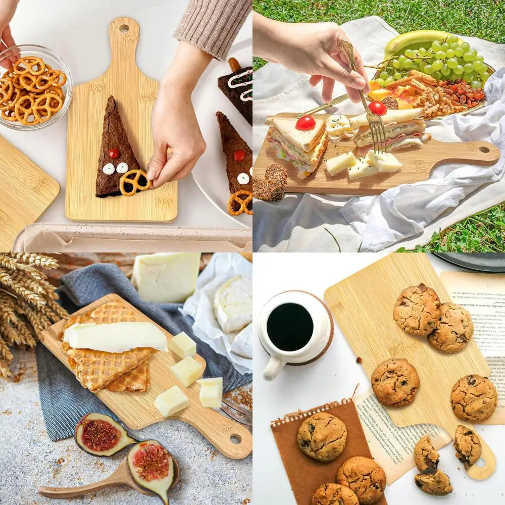 11 x 5 Bamboo Cutting Boards with Handle, Set of 30, Ideal for Charcuterie, Engraving, DIY, Weddings, and Home Decor
11 x 5 Bamboo Cutting Boards with Handle, Set of 30, Ideal for Charcuterie, Engraving, DIY, Weddings, and Home Decor