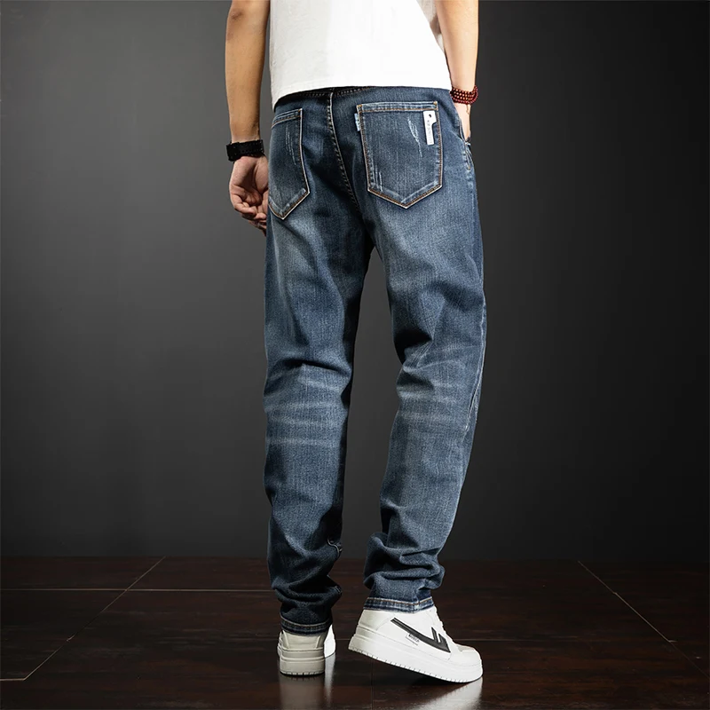Men's Summer Thin Ice Silk Denim Pants Loose Harlan plus Size Elastic Long Trousers Trendy Youth Cotton Polyester Spandex
Men's Summer Thin Ice Silk Denim Pants Loose Harlan plus Size Elastic Long Trousers Trendy Youth Cotton Polyester Spandex