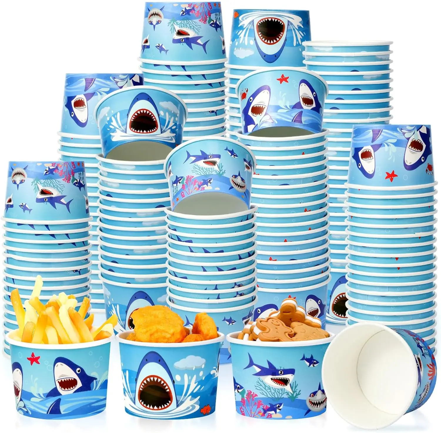 150 Pieces Shark Paper Ice Cream Cups Shark Party Supplies Disposable Ice Cream Bowls Paper Dessert Soup Bowls for Hot o
150 Pieces Shark Paper Ice Cream Cups Shark Party Supplies Disposable Ice Cream Bowls Paper Dessert Soup Bowls for Hot o