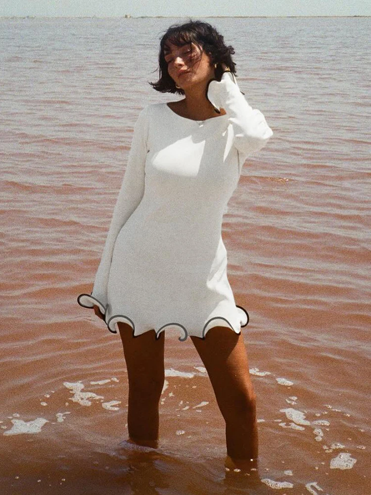 Whatiwear Chic Ruffles Dress Women o-Neck Contrast Long Sleeve Daily 2025 New Trend Vacation Stretch Casual Elegant Mini Bodycon
Whatiwear Chic Ruffles Dress Women o-Neck Contrast Long Sleeve Daily 2025 New Trend Vacation Stretch Casual Elegant Mini Bodycon