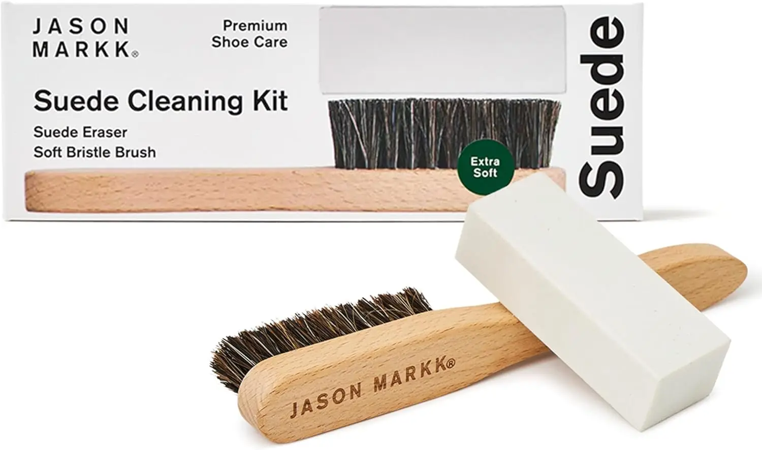 Suede Cleaning Kit with Brush & Stain Eraser for Sneakers, Shoes, Leather, Nubuck, Cotton, Knits
Suede Cleaning Kit with Brush & Stain Eraser for Sneakers, Shoes, Leather, Nubuck, Cotton, Knits