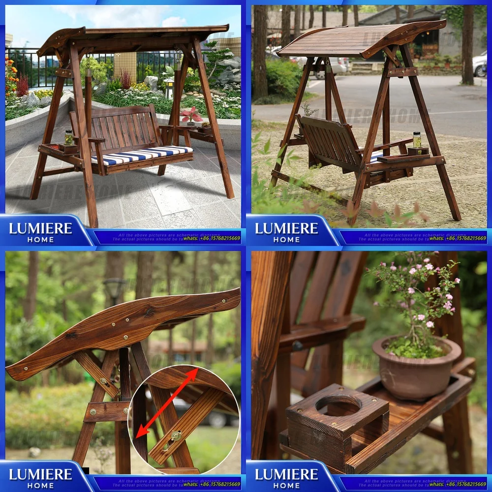 Outdoor Carbonized Wooden Hammock Swing Chair for Adults Indoor Outdoor Garden Patio Villa Backyard Hanging Chair with Canopy
Outdoor Carbonized Wooden Hammock Swing Chair for Adults Indoor Outdoor Garden Patio Villa Backyard Hanging Chair with Canopy