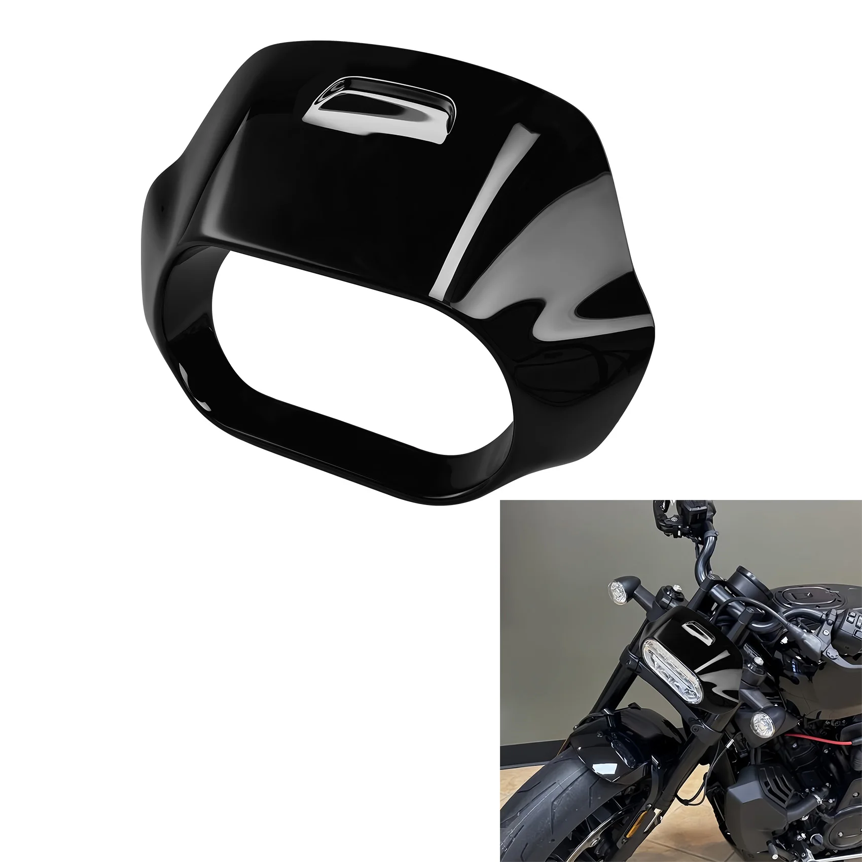 Gloss Black Front Headlight Fairing For Harley Sportster S RH1250S 2021-2025 Motorcycle
Gloss Black Front Headlight Fairing For Harley Sportster S RH1250S 2021-2025 Motorcycle