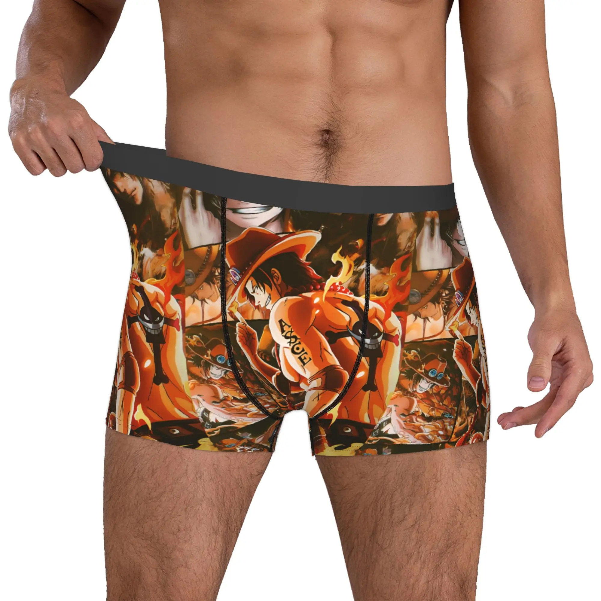 Custom Fashion Ace Cartoon Japan Boxers Shorts Panties Men's Underpants Breathable Manga Briefs Underwear
Custom Fashion Ace Cartoon Japan Boxers Shorts Panties Men's Underpants Breathable Manga Briefs Underwear