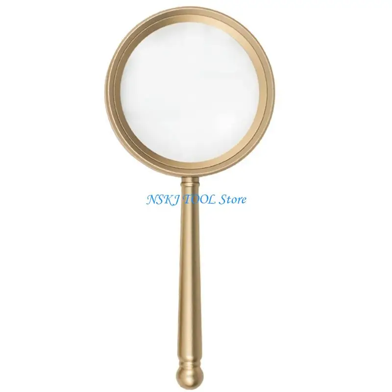L8RC Glass 10X Handheld Magnifier with Large Glass Lens & Metal Handle
L8RC Glass 10X Handheld Magnifier with Large Glass Lens & Metal Handle
