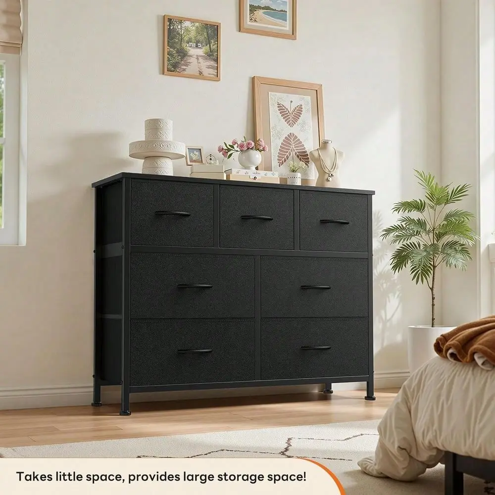 7 Drawers Dresser For Bedroom, Fabric Storage Tower For Living Room, Entryway Sturdy Steel Frame, Wooden Top Easy Pull Fabric B
7 Drawers Dresser For Bedroom, Fabric Storage Tower For Living Room, Entryway Sturdy Steel Frame, Wooden Top Easy Pull Fabric B