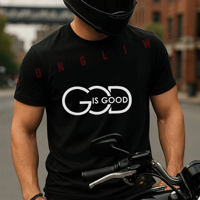 GOD IS GOOD Printed Motorcycle T-Shirt Cotton Cute Men T Shirts Summer Casual Short Sleeve Round Neck Tees
GOD IS GOOD Printed Motorcycle T-Shirt Cotton Cute Men T Shirts Summer Casual Short Sleeve Round Neck Tees