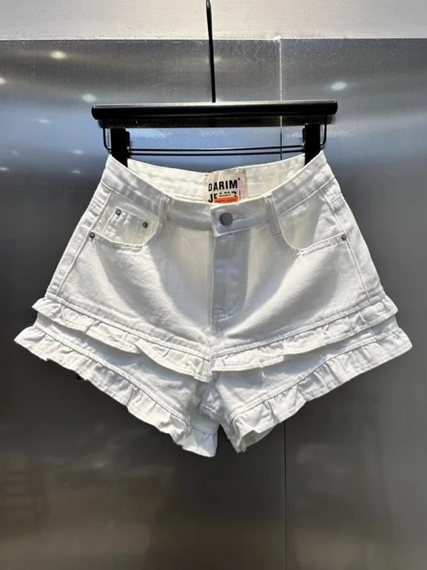 Double Layer Wooden Slimming A-Line Shorts Women Summer Spicy Girl mid Waist Hot Pants Korean Style Casual Wide Leg Jeans
Double Layer Wooden Slimming A-Line Shorts Women Summer Spicy Girl mid Waist Hot Pants Korean Style Casual Wide Leg Jeans