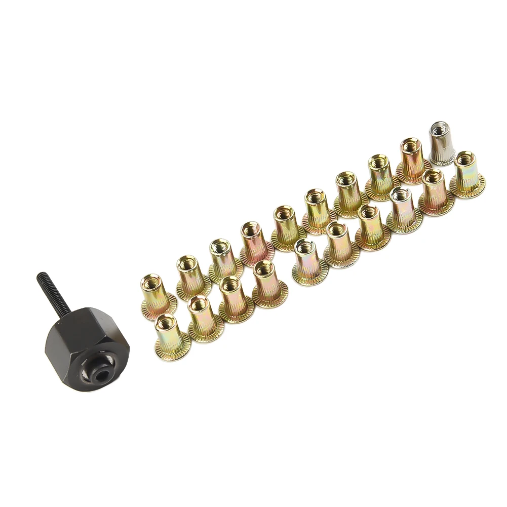 21PC Hand Rivet Nut Tool Head Nuts Manual Riveter M3-M10 Aluminum SET For Hand Rivet Tool Belt Hand Riveter Tip Spare Part Tool
21PC Hand Rivet Nut Tool Head Nuts Manual Riveter M3-M10 Aluminum SET For Hand Rivet Tool Belt Hand Riveter Tip Spare Part Tool