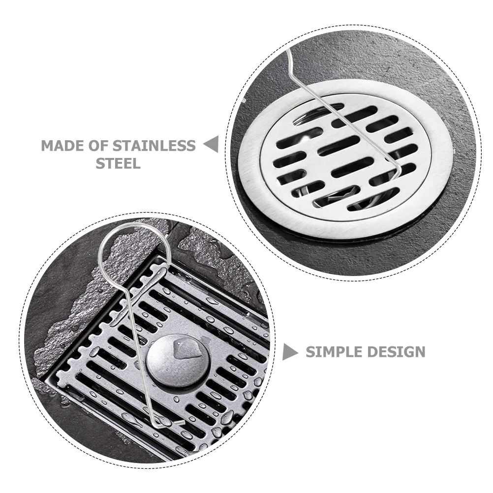 10pcs Hooks Stainless Steel Lifting Tools for Bathroom Lifting Hook Floor Grate Removal Easy Storage Durable Design
10pcs Hooks Stainless Steel Lifting Tools for Bathroom Lifting Hook Floor Grate Removal Easy Storage Durable Design