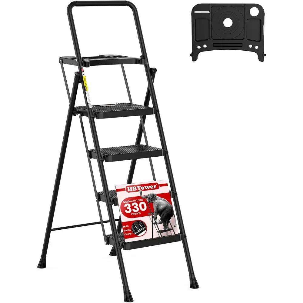 Step Ladder, olding Step Stool with Wide Anti-Slip Pedal, Sturdy Steel Ladder, Convenient Handrail, Lightweight, Portable Steel
Step Ladder, olding Step Stool with Wide Anti-Slip Pedal, Sturdy Steel Ladder, Convenient Handrail, Lightweight, Portable Steel
