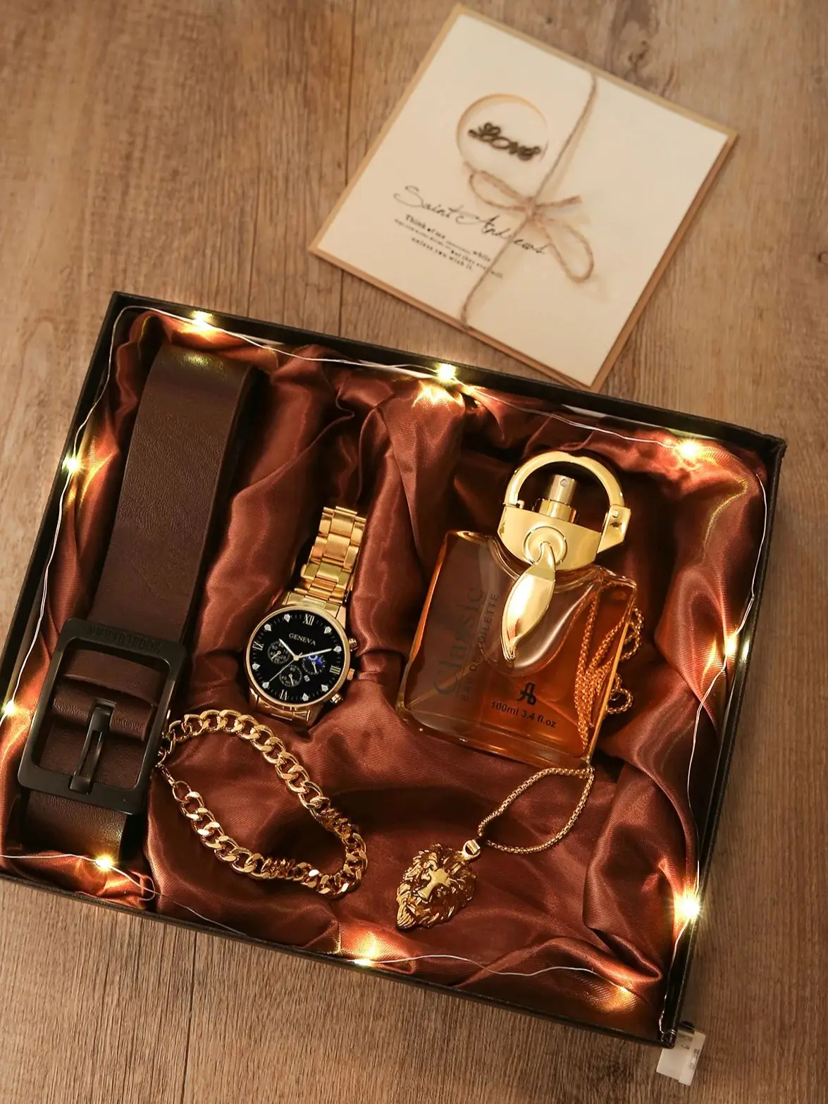 7PCS Men's Minimally Personalized Business Quartz Watch Gift Box, Give Him a Heartwarming Gift
7PCS Men's Minimally Personalized Business Quartz Watch Gift Box, Give Him a Heartwarming Gift