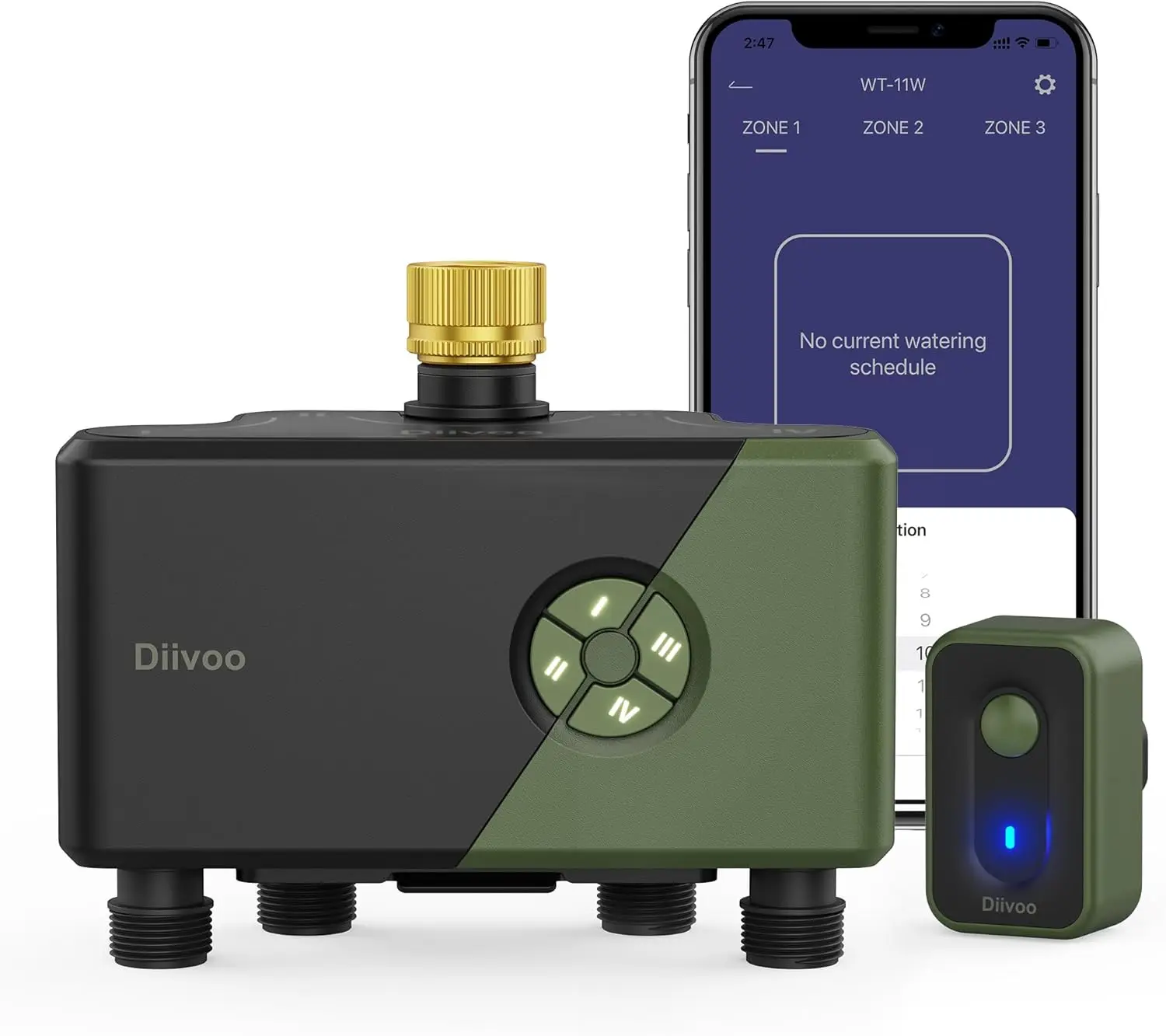 Smart Hose Sprinkler Timer Four Outlets Brass Inlet Wifi Water Timer Compatible With Alexa Google Assistant 24 Irrigation Plans
Smart Hose Sprinkler Timer Four Outlets Brass Inlet Wifi Water Timer Compatible With Alexa Google Assistant 24 Irrigation Plans