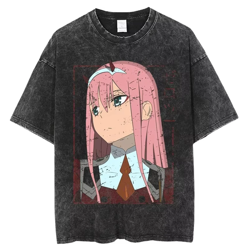 2026 summer Darling in the Franxx Zero Two T-shirt, Vintage Washed, Anime Graphic Print, Harajuku Streetwear, Casual Tee
2026 summer Darling in the Franxx Zero Two T-shirt, Vintage Washed, Anime Graphic Print, Harajuku Streetwear, Casual Tee
