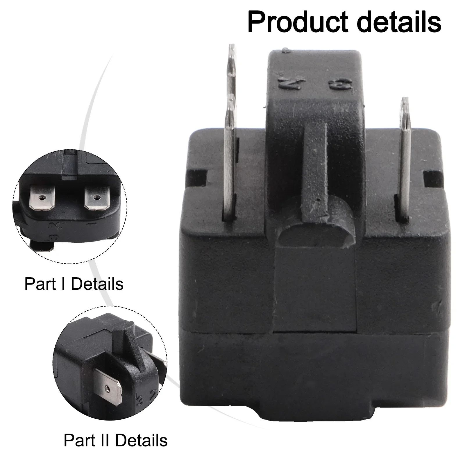 1PC Compressor Relay Starter For Refrigerator Accessories Compressor PTC Starter Overheat Protector QP2-15 Sbout 32.5*21.9*29mm
1PC Compressor Relay Starter For Refrigerator Accessories Compressor PTC Starter Overheat Protector QP2-15 Sbout 32.5*21.9*29mm