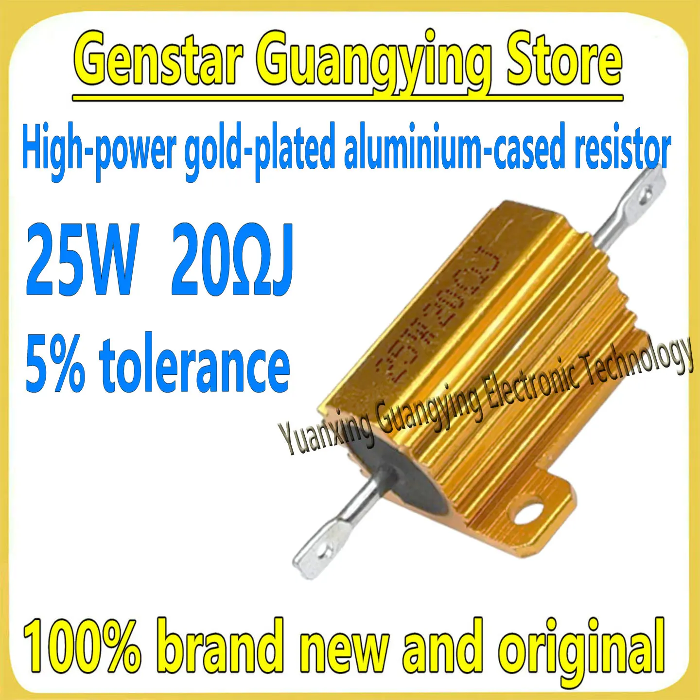 RX24 25W Aluminum Power Metal Shell Case Wirewound Resistor 820R 910R 1K 1.2K 1.5K 1.8K 2K 2.2K 2.4K 2.5K 2.7K 3K 3.3K 3.6K Ohm
RX24 25W Aluminum Power Metal Shell Case Wirewound Resistor 820R 910R 1K 1.2K 1.5K 1.8K 2K 2.2K 2.4K 2.5K 2.7K 3K 3.3K 3.6K Ohm
