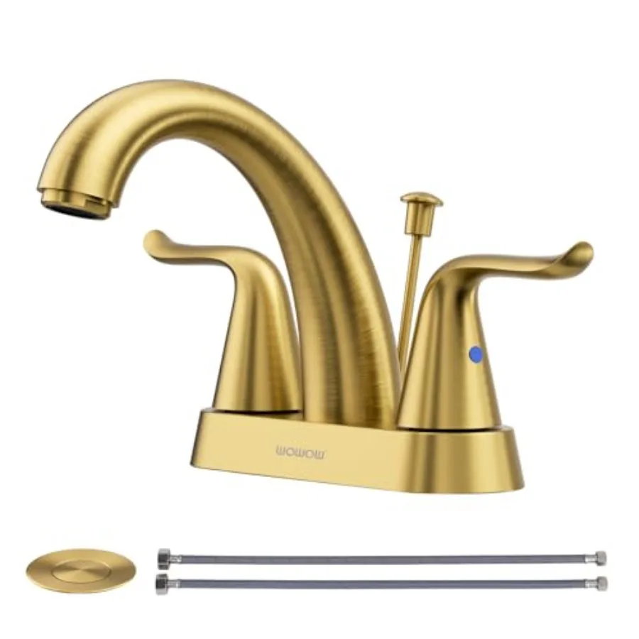 4 Inch Bathroom Sink Faucet - Centerset Vanity Faucet with Lift Rod Drain Modern Mixer Tap for Rv Sink
4 Inch Bathroom Sink Faucet - Centerset Vanity Faucet with Lift Rod Drain Modern Mixer Tap for Rv Sink