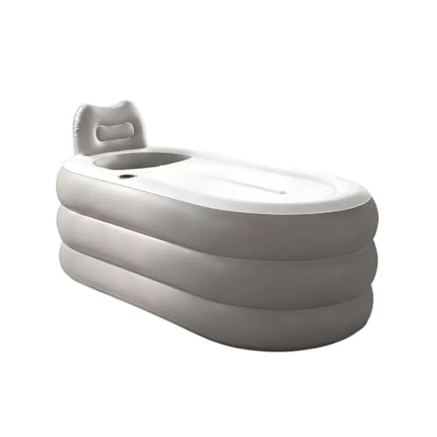 Inflatable Bathtub with Electric Air Pump and Bath Pillow - Portable Bathtub with Zippered Lid and Cup Holder Suitable for Indo
Inflatable Bathtub with Electric Air Pump and Bath Pillow - Portable Bathtub with Zippered Lid and Cup Holder Suitable for Indo