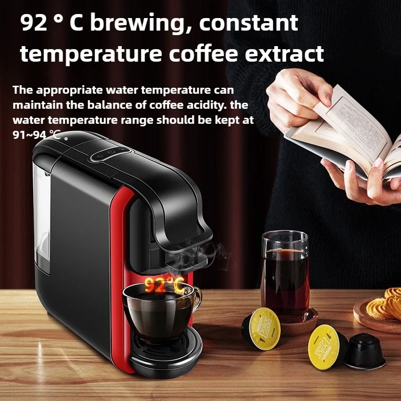 Heatable Italian Capsule Coffee Machine Home Small Office American All-in-one Machine Automatic Coffee Machine 19Bar Pumped
Heatable Italian Capsule Coffee Machine Home Small Office American All-in-one Machine Automatic Coffee Machine 19Bar Pumped