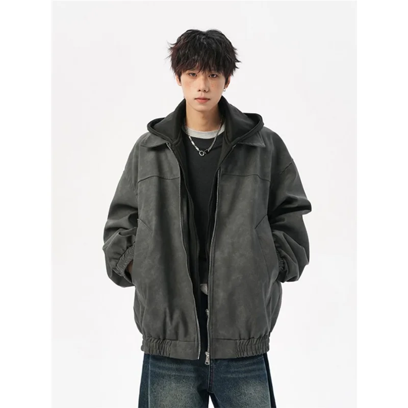 American Retro Tie Dye PU Leather Jaet Men's Loose Casual Autumn Faion Brand Top irt Long Sle Coat Harajuku Streetwear
American Retro Tie Dye PU Leather Jaet Men's Loose Casual Autumn Faion Brand Top irt Long Sle Coat Harajuku Streetwear