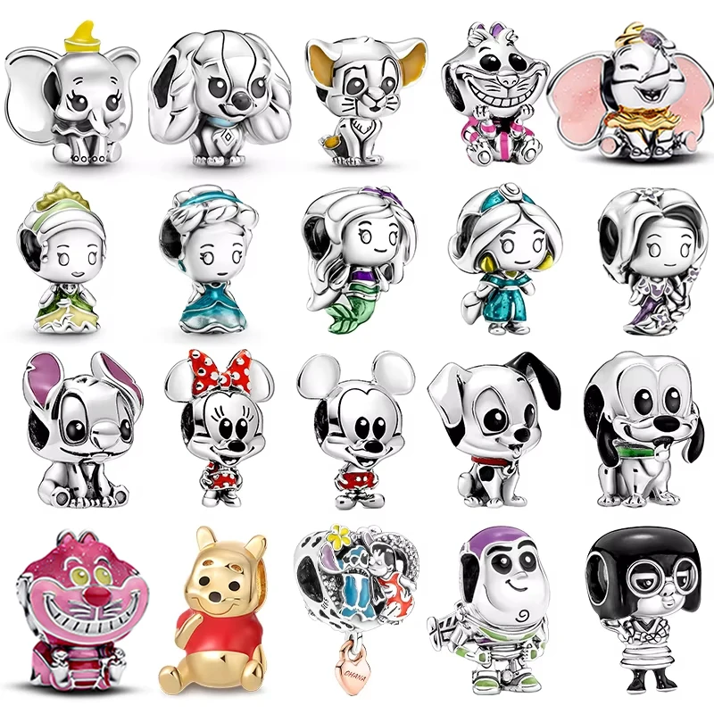 Disney's 925 Sterling Silver Pixar Mickey Stitch Princess Cinderella Beads Fits Original 925 Women's Bracelets DIY Jewelry Gifts
Disney's 925 Sterling Silver Pixar Mickey Stitch Princess Cinderella Beads Fits Original 925 Women's Bracelets DIY Jewelry Gifts
