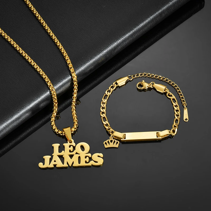Spark Custom Name Necklace Bracelet Stainless Steel Chain For Women Children Personalized Brithday Jewelry Set Gifts
Spark Custom Name Necklace Bracelet Stainless Steel Chain For Women Children Personalized Brithday Jewelry Set Gifts