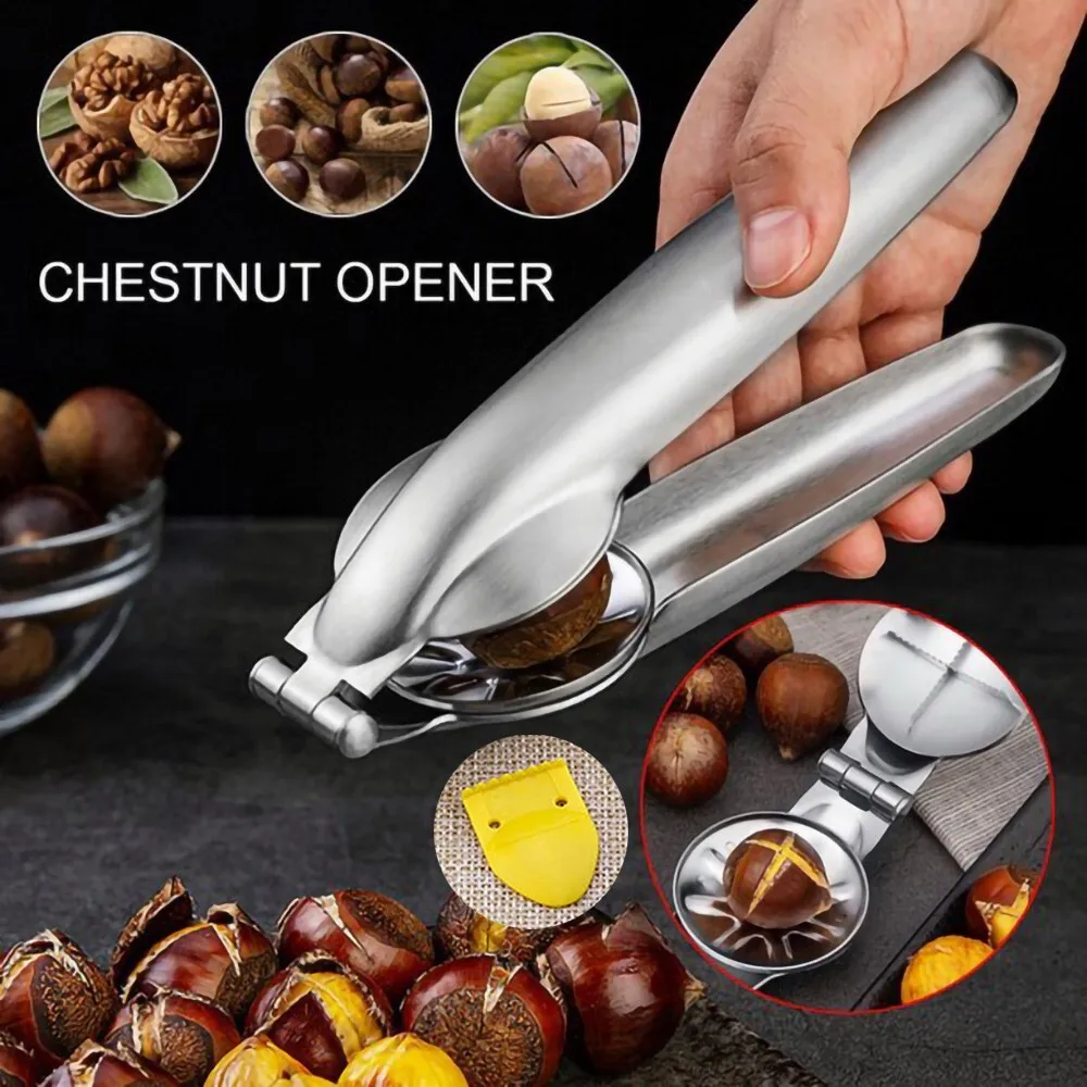 Stainless Steel Heavy Duty Chestnut Clip Opener Nut Cracker Sheller Opening Tool
Stainless Steel Heavy Duty Chestnut Clip Opener Nut Cracker Sheller Opening Tool