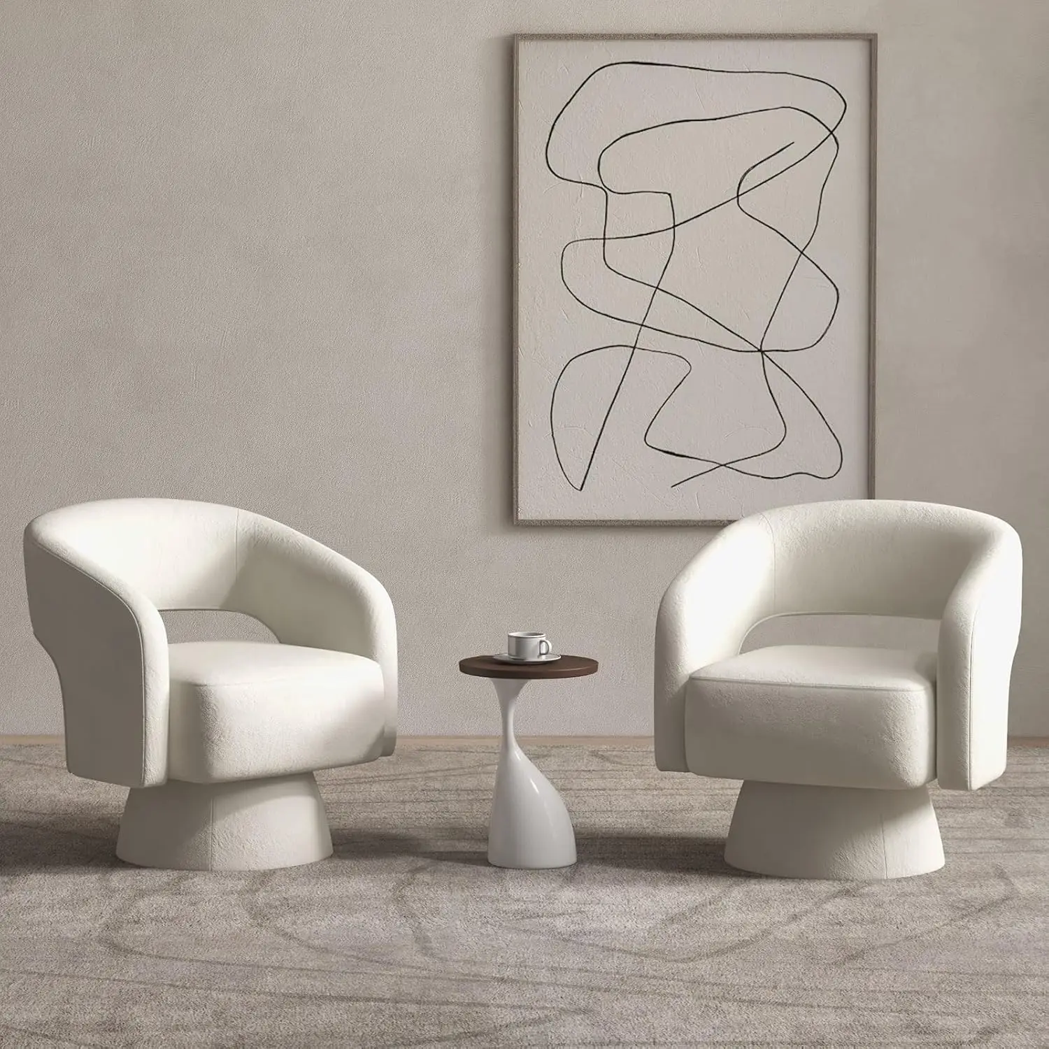 Swivel Barrel Chair, Set of 2 Velvet Accent Armchair 360 Degree Swivel Club Chair for Living Room
Swivel Barrel Chair, Set of 2 Velvet Accent Armchair 360 Degree Swivel Club Chair for Living Room