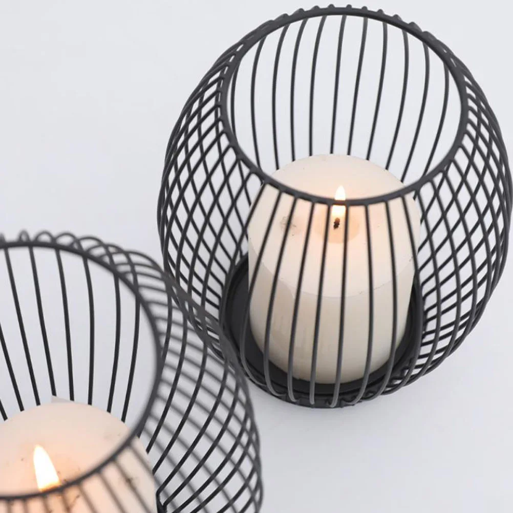 2Pcs Wire Holders Metal Candlestick Iron Art European Style Tea Light Tray Wedding Home Office Decoration 
2Pcs Wire Holders Metal Candlestick Iron Art European Style Tea Light Tray Wedding Home Office Decoration