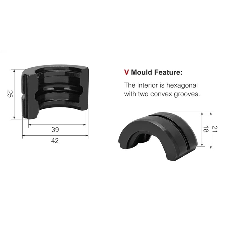 Универсальные обжимные штампы для медных труб V-типа для медных фитингов Viega V12, V15, V18, V22 и V28 мм, применимые для европейского рынка.
Универсальные обжимные штампы для медных труб V-типа для медных фитингов Viega V12, V15, V18, V22 и V28 мм, применимые для европейского рынка.