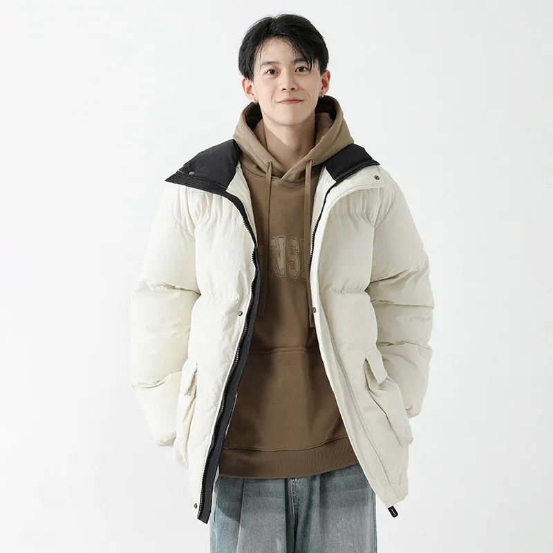 New Men Winter Thickened Windproof Parkas Stand Collar Outdoor Warm Lining Male Streetwear Vintage Hooded Cotton Jacket for Men
New Men Winter Thickened Windproof Parkas Stand Collar Outdoor Warm Lining Male Streetwear Vintage Hooded Cotton Jacket for Men