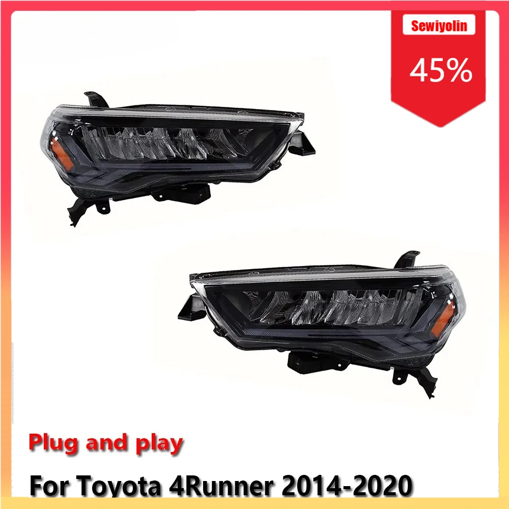 Автомобильные светодиодные фары, автомобильные детали для Toyota 4Runner 2014-2020, противотуманные фары DRL, стоп-сигнал поворота, Plug and Play
Автомобильные светодиодные фары, автомобильные детали для Toyota 4Runner 2014-2020, противотуманные фары DRL, стоп-сигнал поворота, Plug and Play