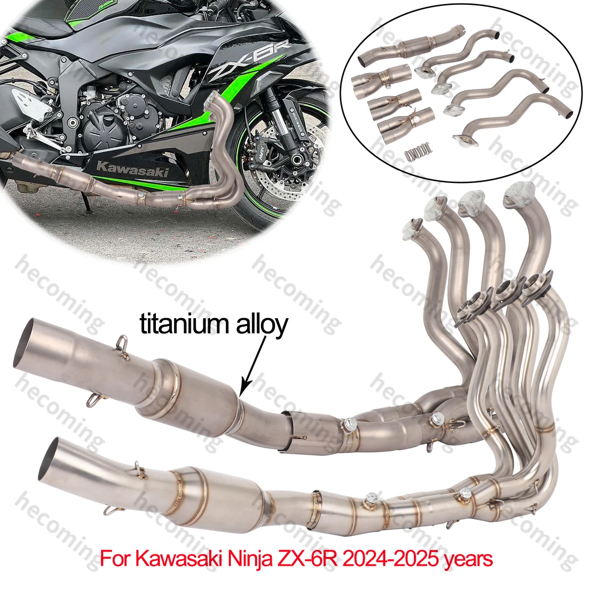 Slip on For Kawasaki Ninja ZX6R 2024 2025 Motorcycle Exhaust Escape Front Link Pipe Muffler ZX-6R Pipe Systems
Slip on For Kawasaki Ninja ZX6R 2024 2025 Motorcycle Exhaust Escape Front Link Pipe Muffler ZX-6R Pipe Systems