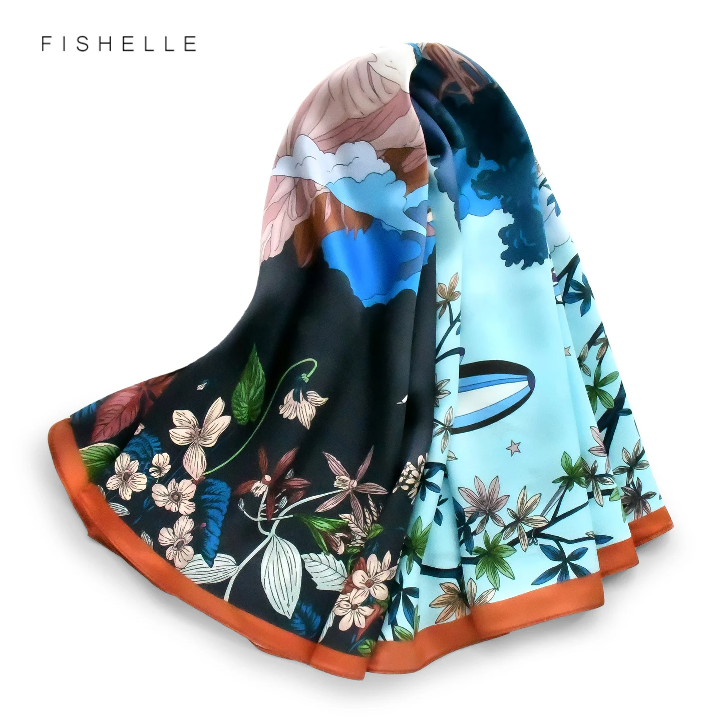 Fantasy Forest 100% Silk Scarf Women Accessories Luxury Shawl Square Bandana 90cm Satin Foulard Hijab Headscarf Neckerchief
Fantasy Forest 100% Silk Scarf Women Accessories Luxury Shawl Square Bandana 90cm Satin Foulard Hijab Headscarf Neckerchief
